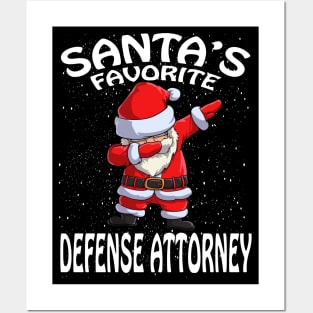 Santas Favorite Defense Attorney Christmas Posters and Art